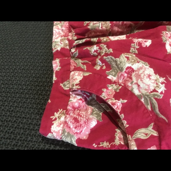 Royal Love Zipper Back Floral Skirt - Picture 4 of 7